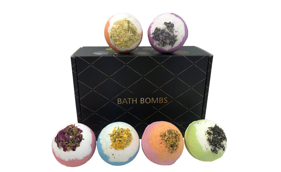 Set de regalo de bombas de baño con burbujas efervescentes Bombas de baño orgánicas hechas a mano Vegan Fizzies